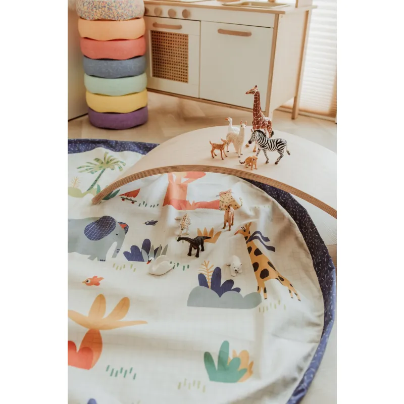 PLAY AND GO Noomad original Hrací deka a Vak na hračky Moulin Roty Toupitis