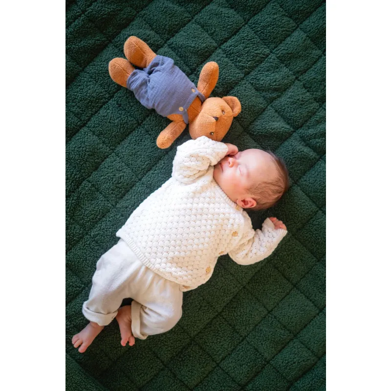 PLAY AND GO Noomad soft Hrací deka a Vak na hračky Teddy Evergreen