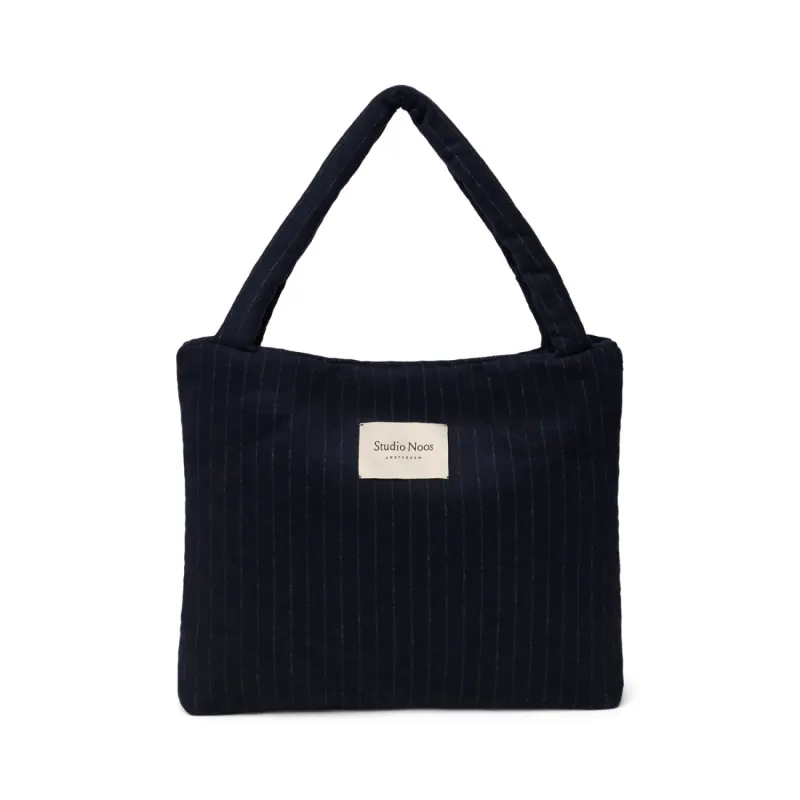 STUDIO NOOS - Flannel Chalkstripe MOM BAG