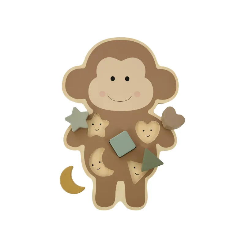 JABADABADO Vkládací dřevěné puzzle Opička