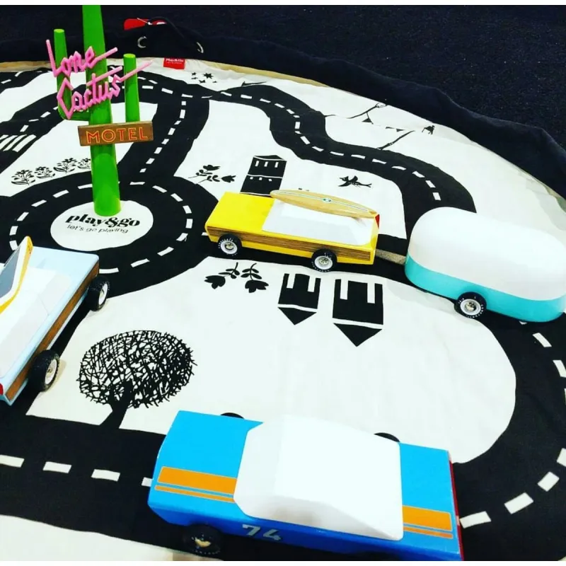 PLAY AND GO Noomad original Hrací deka a Vak na hračky Roadmap