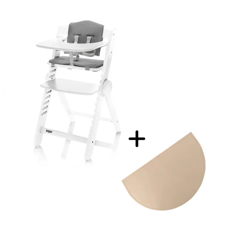 Zopa Dřevěná jídelní židlička Clipp & Clapp + dárek