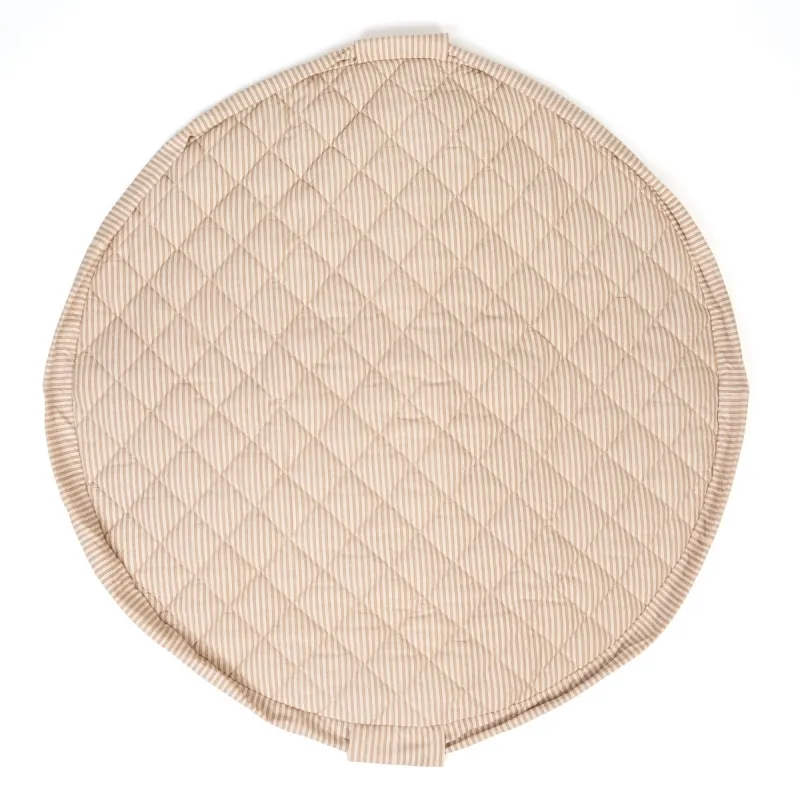 PLAY AND GO Noomad soft Hrací deka a Vak na hračky Stripes brown