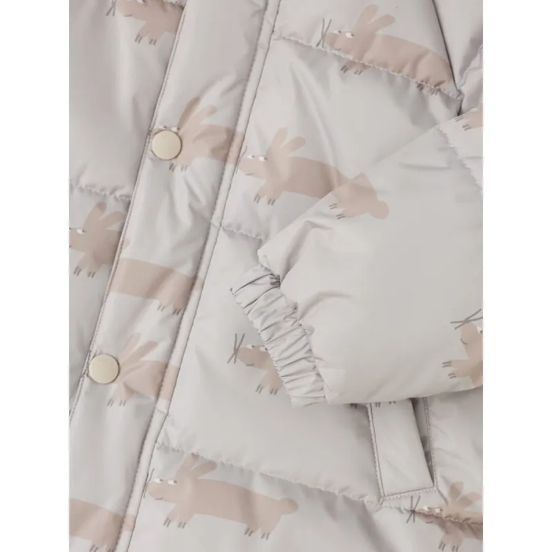 LEOKID Zimní prošívaná bunda Leni Silver Cloud Fluffy vel. 80