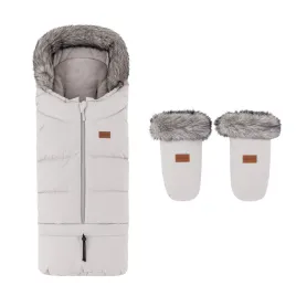 PETITE&MARS Set zimní fusak Arctic 4v1 + rukavice na kočárek Fjora
