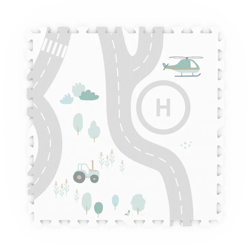 PLAY AND GO Tiloo EEVAA Podložka na hraní a domeček Road