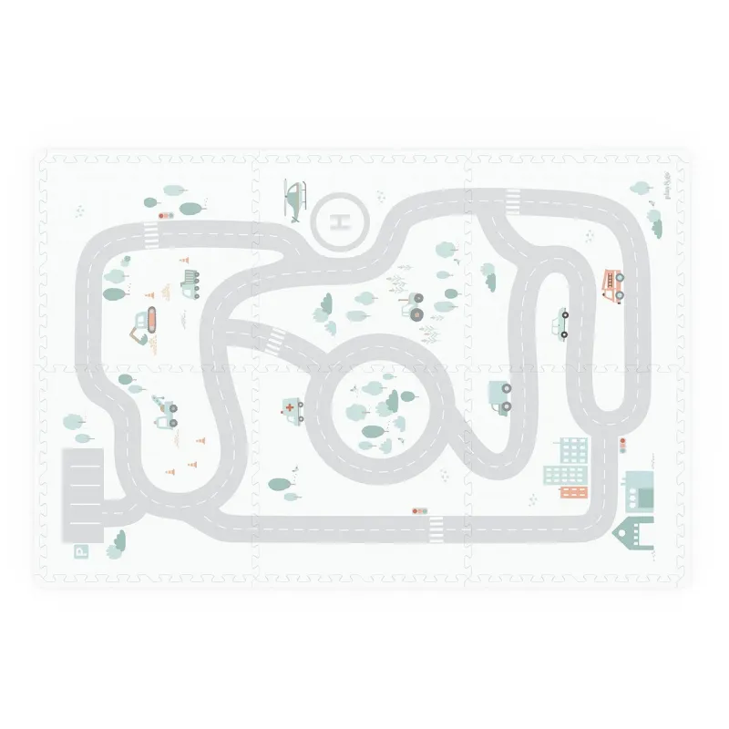 PLAY AND GO Tiloo EEVAA Podložka na hraní a domeček Road