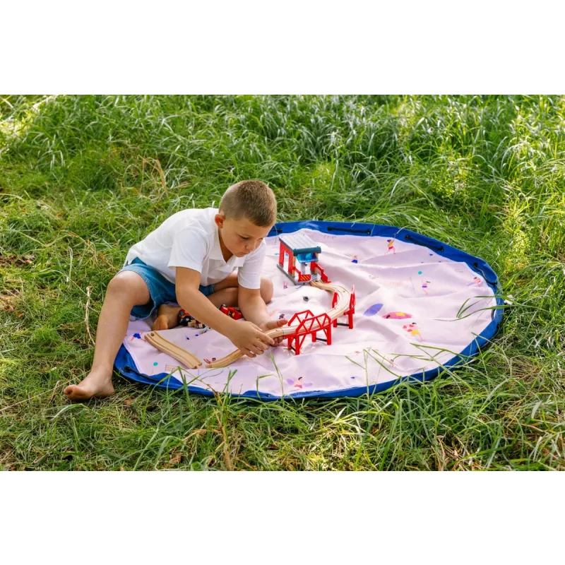 PLAY AND GO Noomad outdoor Hrací deka a Vak na hračky Beach