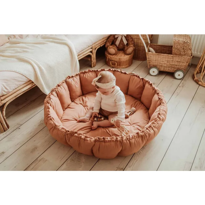 PLAY AND GO Coco Bloom Dětské hnízdo Tawny Brown