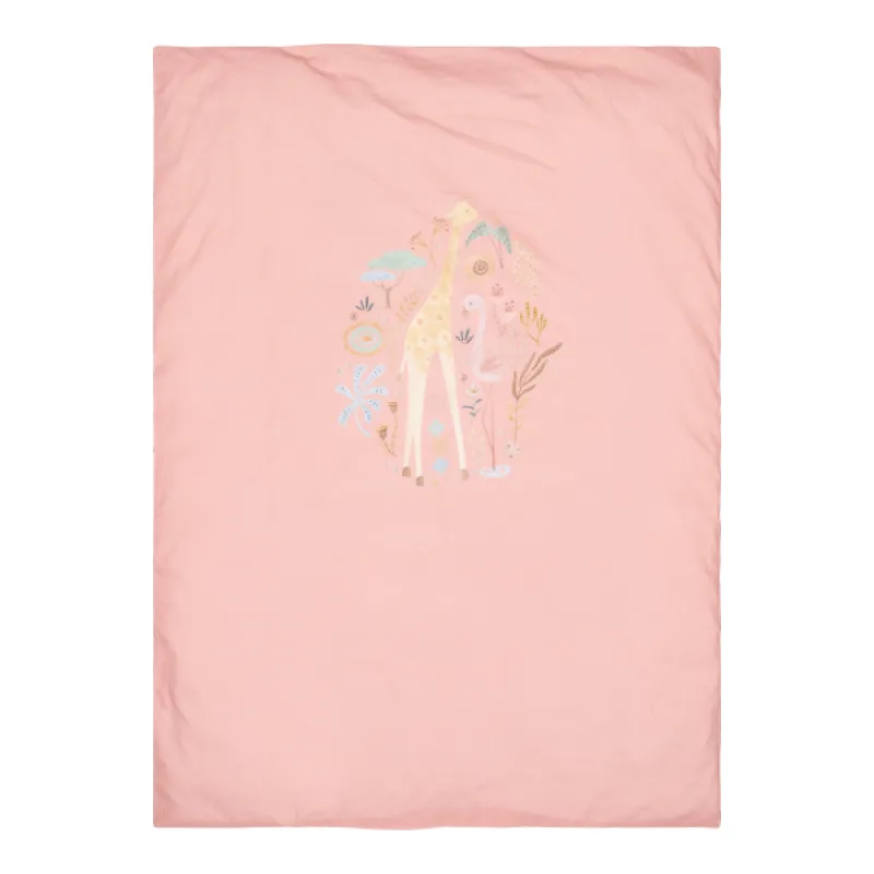 Little Dutch Povlečení 200x140 a 60x70 cm Pink Blooming Safari