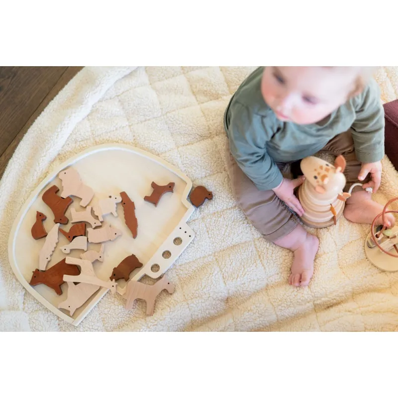 PLAY AND GO Noomad soft Hrací deka a Vak na hračky Teddy Oak