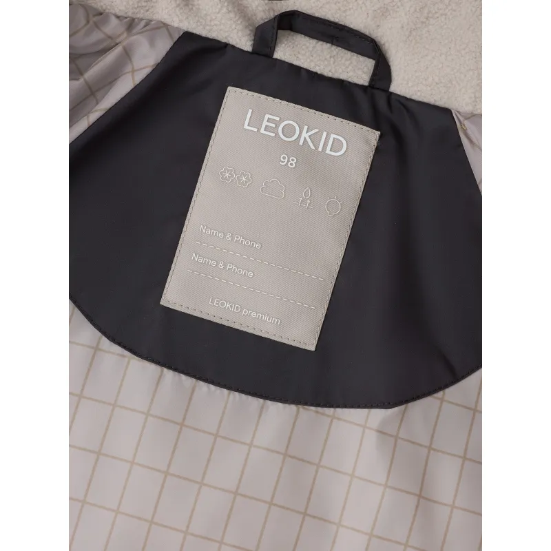 LEOKID Zimní prošívaná bunda Leni Carbon Grey vel. 122