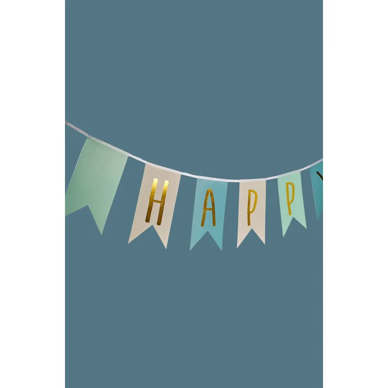 JABADABADO Banner Happy Birthday Modrý