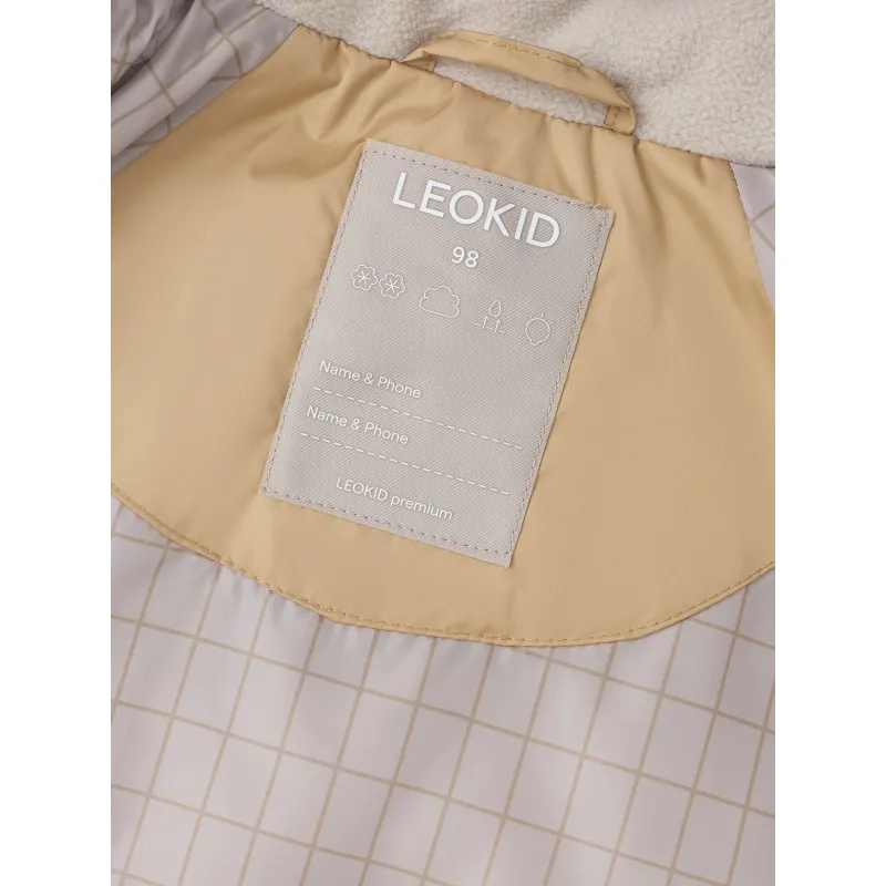 LEOKID Zimní prošívaná bunda Leni Lark Beige vel. 104