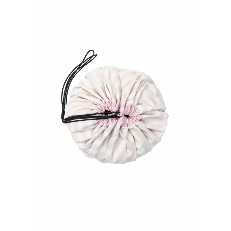 PLAY AND GO Noomad original Hrací deka a Vak na hračky Stripes Pink
