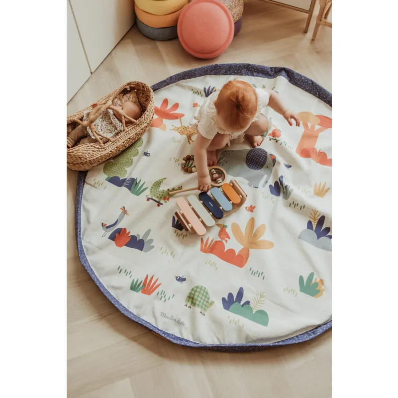 PLAY AND GO Noomad original Hrací deka a Vak na hračky Moulin Roty Toupitis