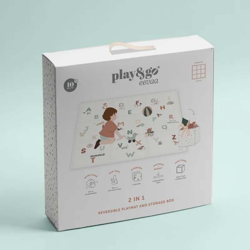 PLAY AND GO Tiloo EEVAA Podložka na hraní a domeček Alphabet