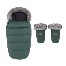 PETITE&MARS Set zimní fusak Comfy 4v1 + rukavice na kočárek Fjora