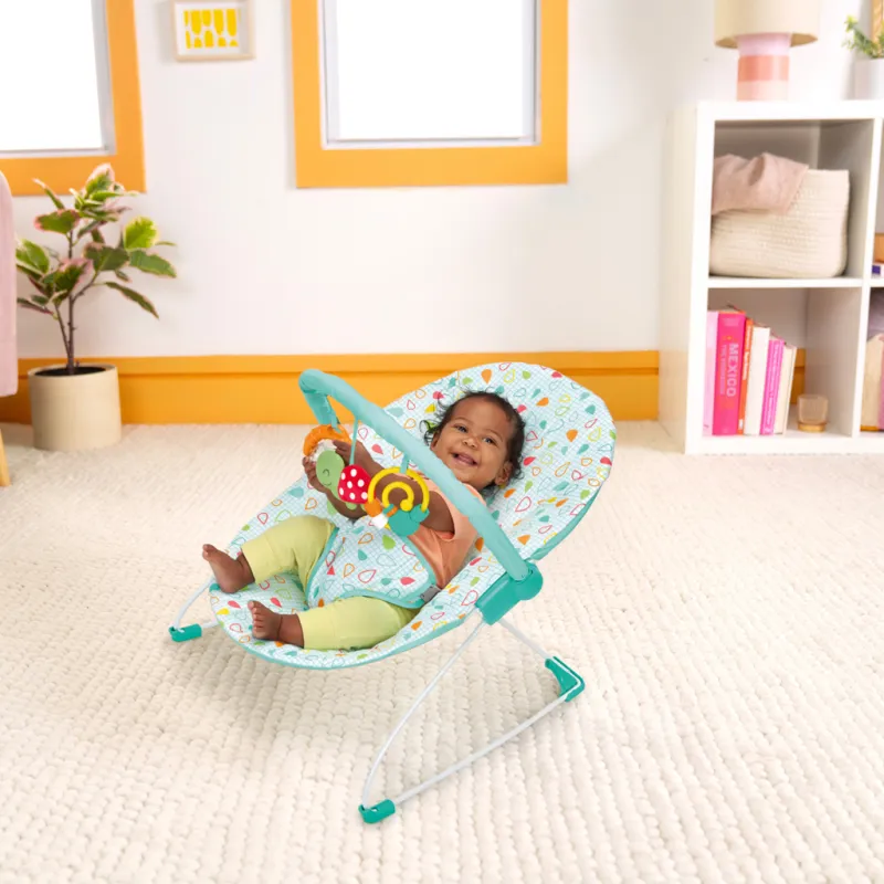 BRIGHT STARTS Lehátko s hračkami Colorful Confetti™ Bouncer, 0m+
