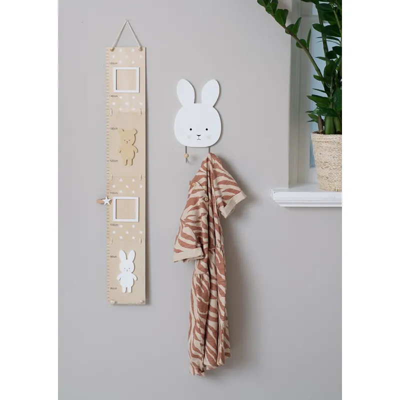 JABADABADO Dětský metr na zeď Teddy & Bunny