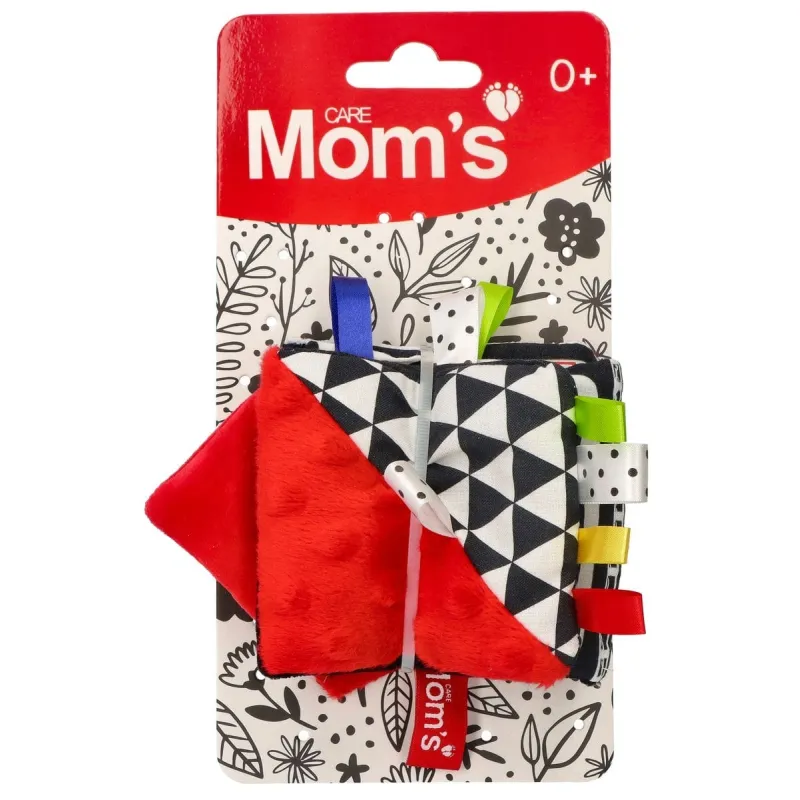MOMS CARE Senzorické leporelo červené