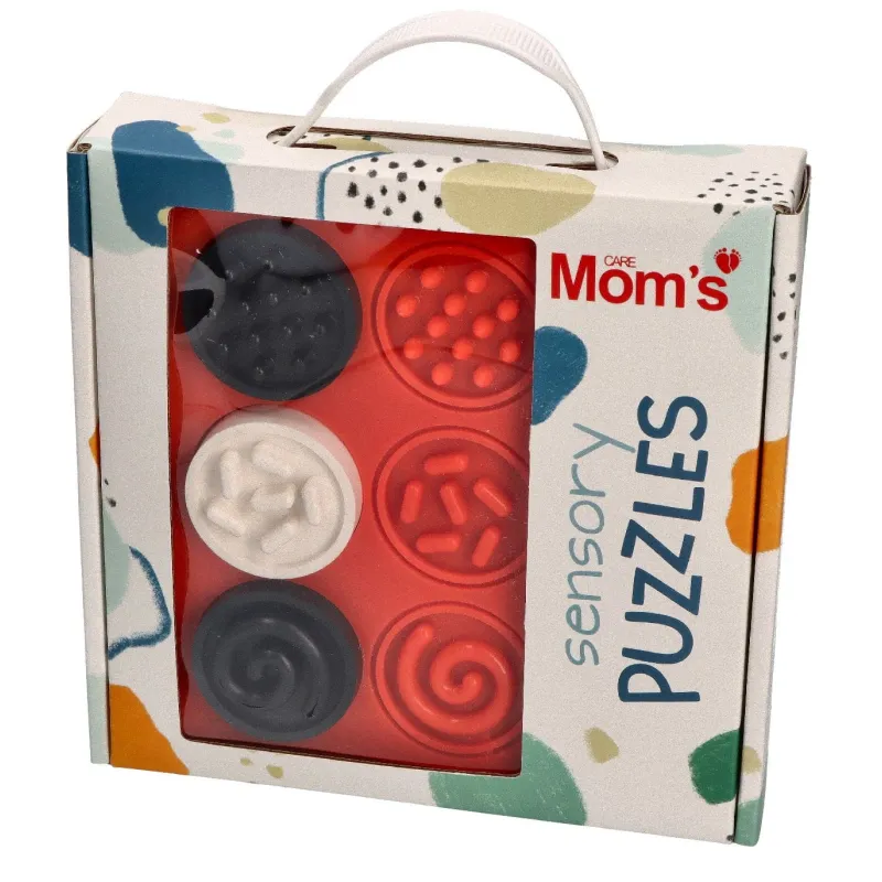 MOMS CARE Senzorické puzzle kontrastní kolečka