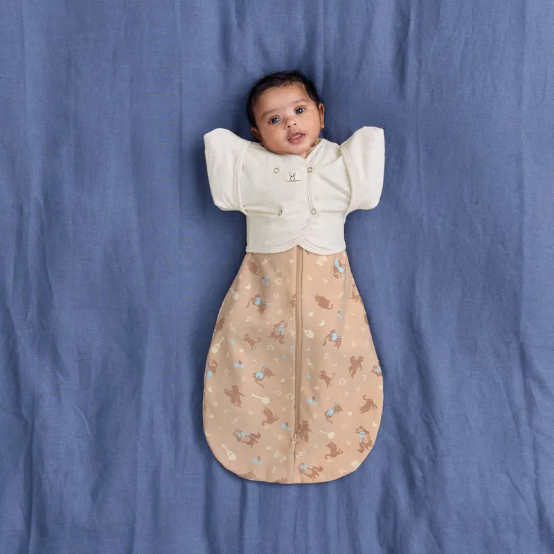 ERGOPOUCH Zavinovačka a pytel na spaní 2v1 Cocoon Melody 3-6m, 6-8kg, 1,0tog