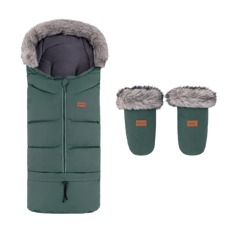 PETITE&MARS Set zimní fusak Arctic 4v1 + rukavice na kočárek Fjora