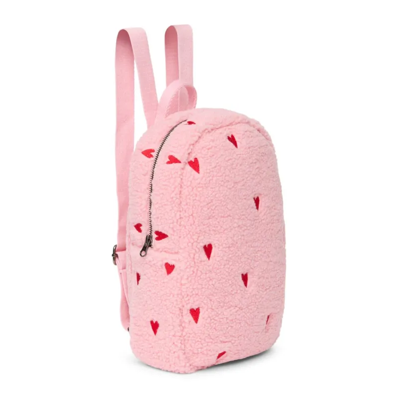 STUDIO NOOS - Teddy Mini BACKPACK - batůžek | Light Pink Hearts