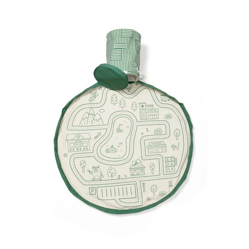 PLAY AND GO Soo Koš na hračky s podložkou Roadmap