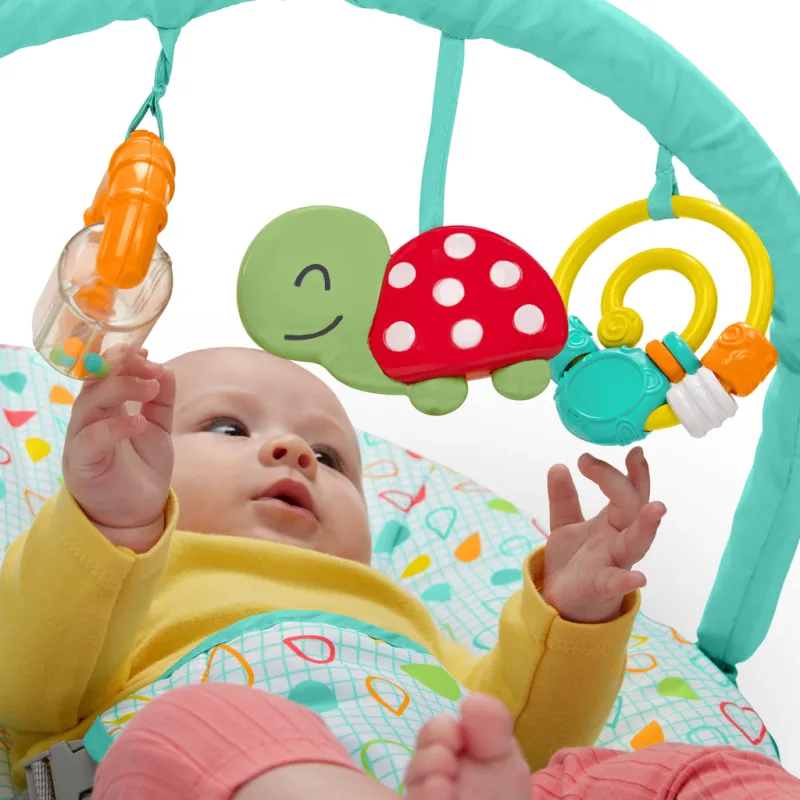 BRIGHT STARTS Lehátko s hračkami Colorful Confetti™ Bouncer, 0m+