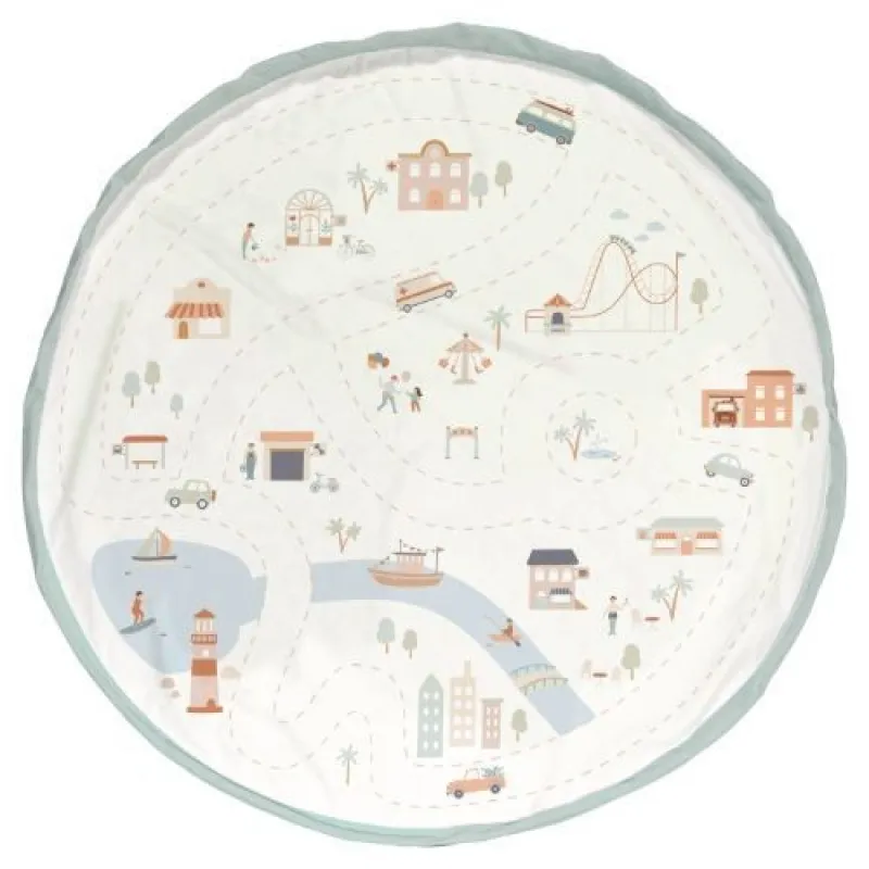 PLAY AND GO Noomad original Hrací deka a Vak na hračky CityMap