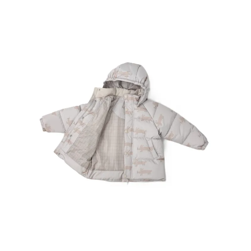 LEOKID Zimní prošívaná bunda Leni Silver Cloud Fluffy vel. 92