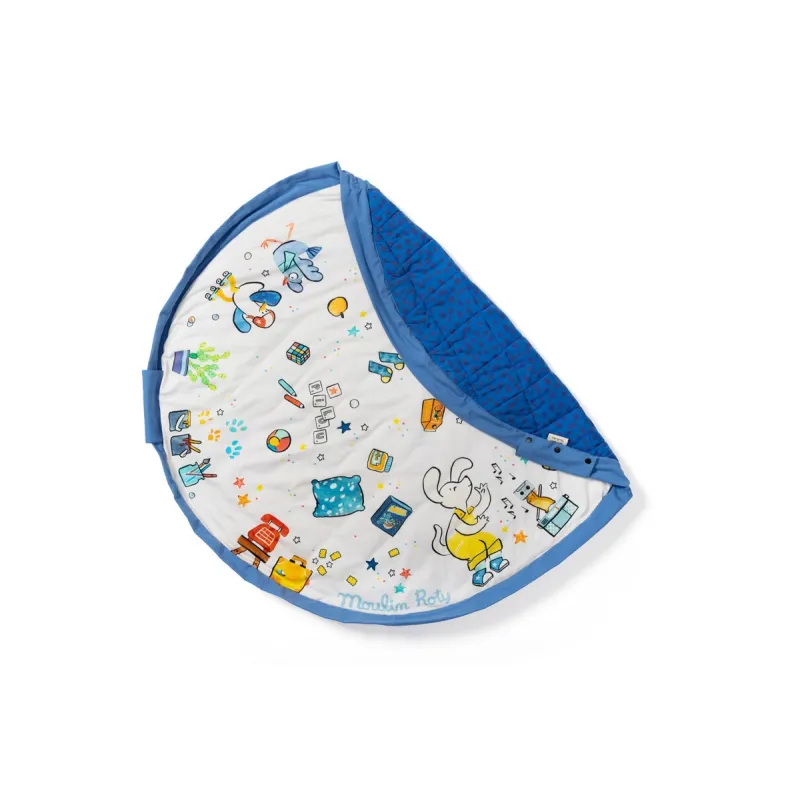 PLAY AND GO Noomad soft Hrací deka a Vak na hračky Puce&Pilou by Moulin Roty