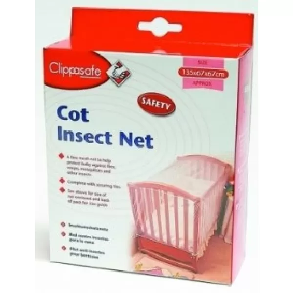 Clippasafe Síť proti hmyzu na postýlku 135x67x67cm