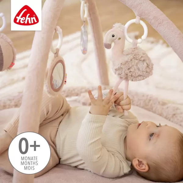 Baby Fehn 3D aktivity deka plameňák, Pink