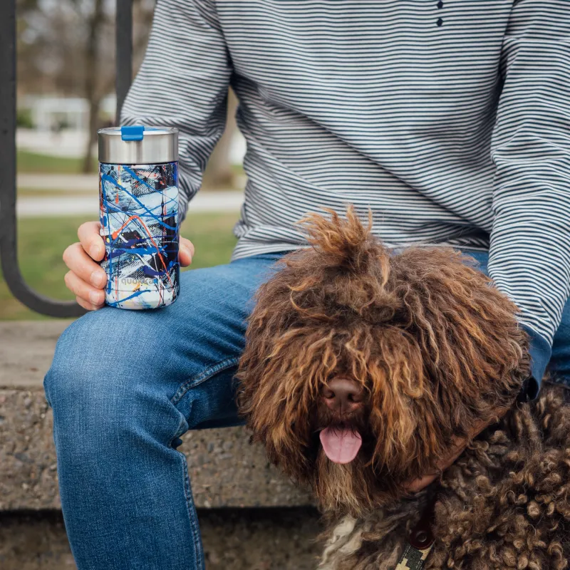 Quokka Nerezový termohrnek se sítkem Boost 400 ml