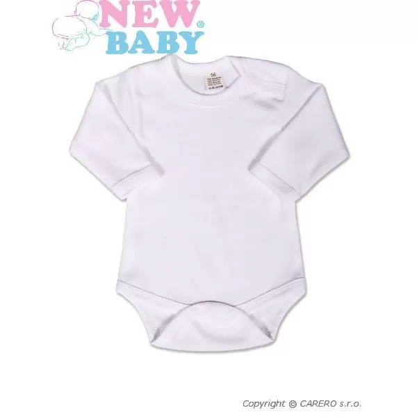 New Baby Body dlouhý rukáv - bílé