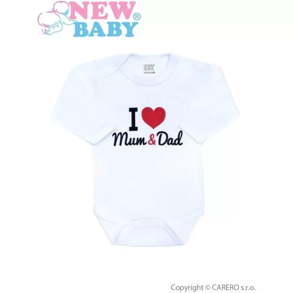 New Baby Body s potiskem I Love Mum and Dad