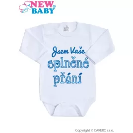 New Baby Body s potiskem Jsem Vaše splněné přání