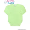 New Baby Kojenecké body celorozepínací Classic zelené