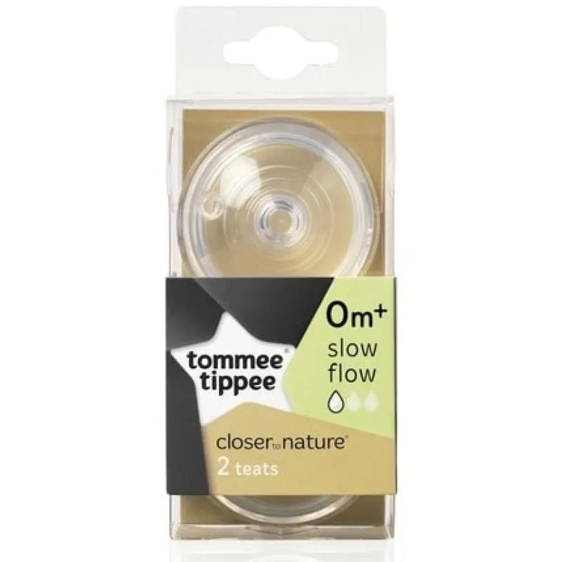 Tommee Tippee Náhradní savičky C2N pomalý průtok 0+ 2ks