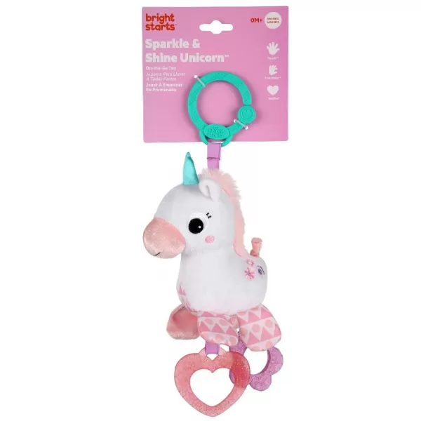 Bright Starts Hračka aktivní na C kroužku Sparkle&Shine jednorožec 0m+