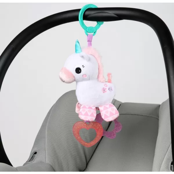 Bright Starts Hračka aktivní na C kroužku Sparkle&Shine jednorožec 0m+