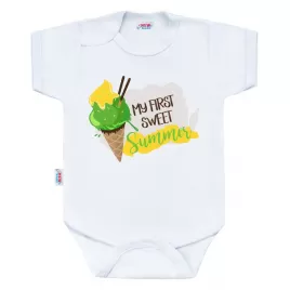New Baby Body s potiskem MY FIRST SWEET Summer zelené