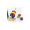 Viga Dřevěné barevné pyramidy pro děti