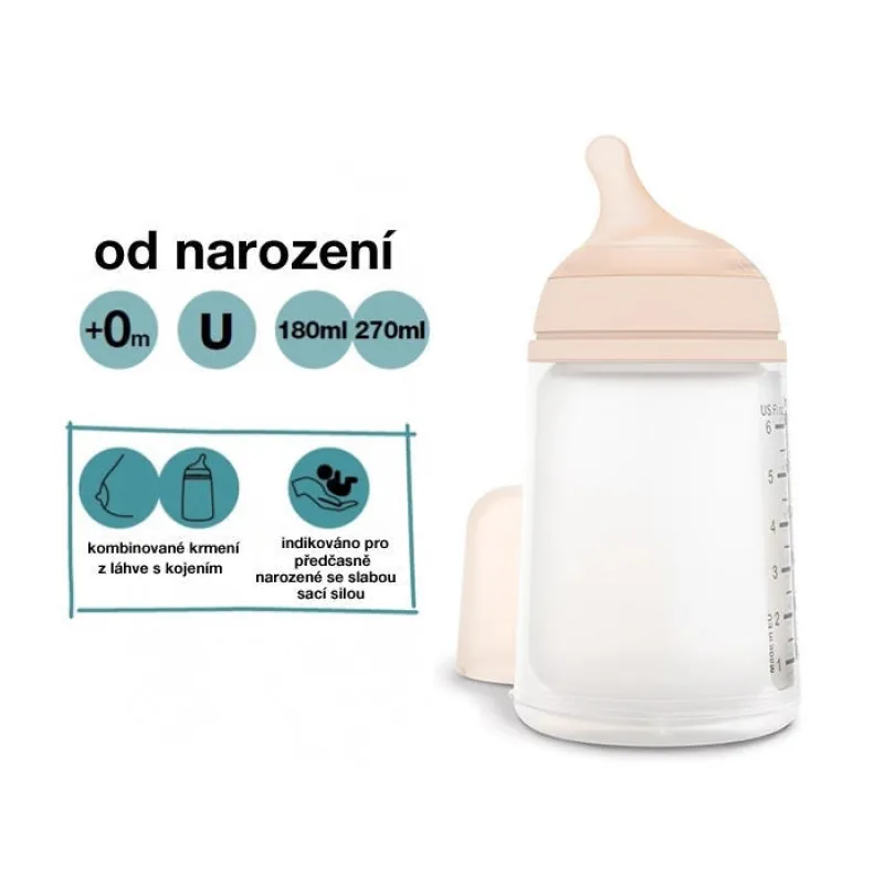 Suavinex ZERO ZERO anti-koliková láhev 180 ml S