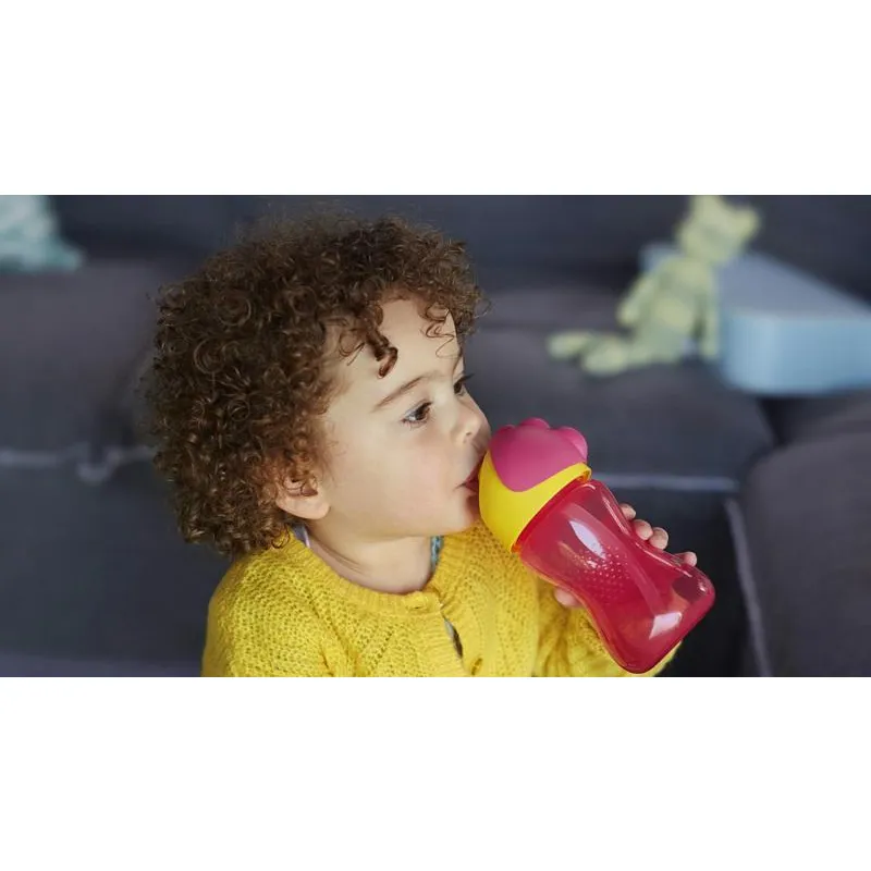 Avent Kouzelný hrneček s ohebným brčkem 300 ml růžový