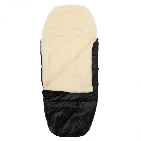 New Baby Dětský fusák 3v1 s ovčím rounem černý