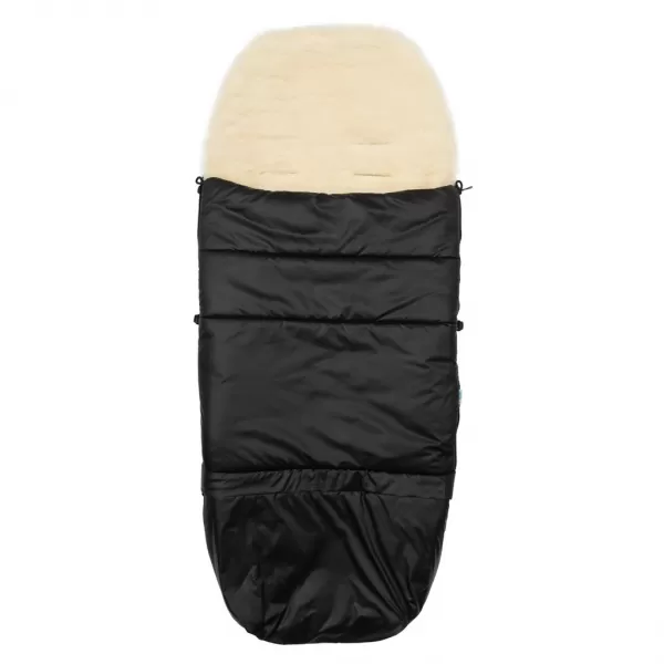 New Baby Dětský fusák 3v1 s ovčím rounem černý